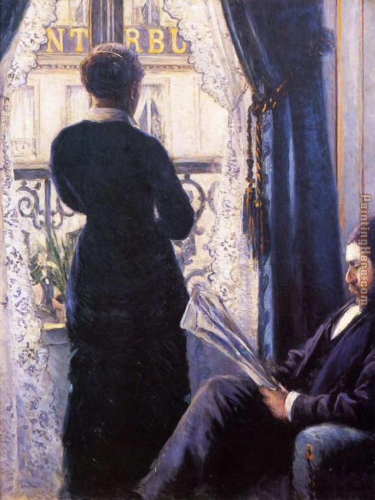 Interior painting - Gustave Caillebotte Interior art painting